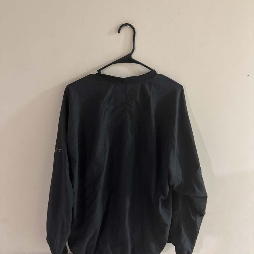 FootJoy Black V-Neck Windbreaker Pullover Golf Jacket Men's L - Picture 5 of 5
